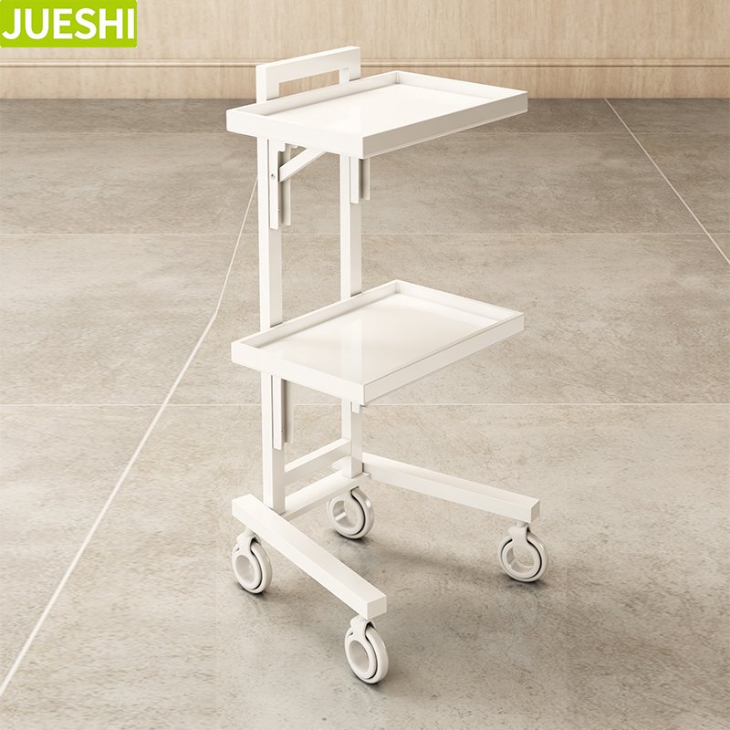 JUESHI Popular Acrylic Trolley Beauty Salon Equipment Cabinet With Tools For Barber Hairdresser Beauty Salon Tools Cart Factory