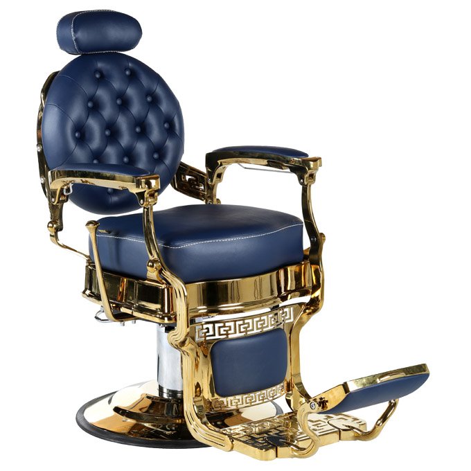 Barber Chair For Sale Heavy Hydraulic Salon Barber Chair Golden Hot Selling Antique Barber Chairs Gold Leather Wooden Packing
