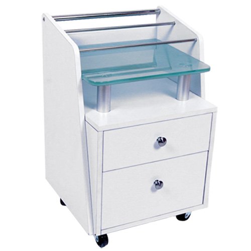 Cheap white nail salon pedicure trolley cart CB-T001