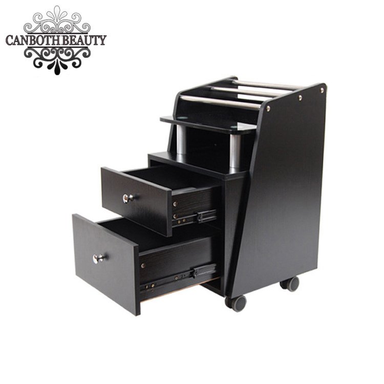 Cheap white nail salon pedicure trolley cart CB-T001