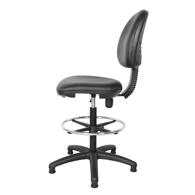 Ergonomic Armless Lab Beauty Barber Moving Saddle Dental Salon Stool Chair With Wheels And Round Footrest
