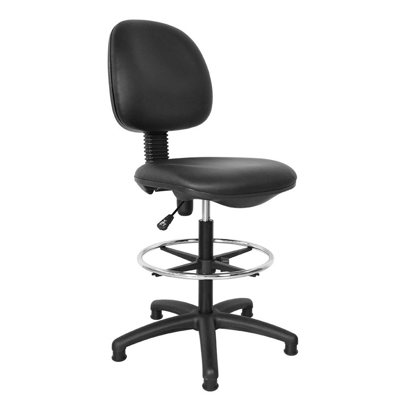 Ergonomic Armless Lab Beauty Barber Moving Saddle Dental Salon Stool Chair With Wheels And Round Footrest