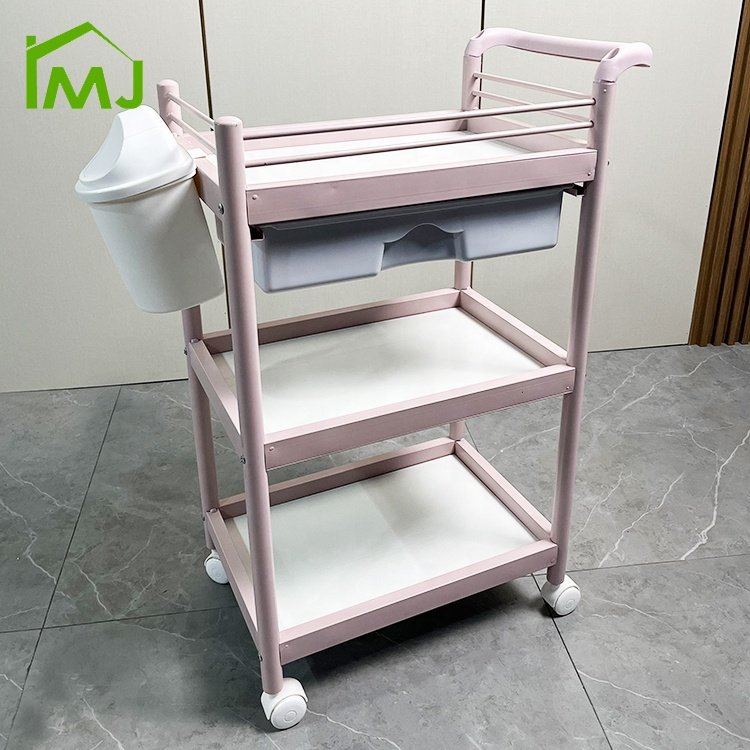 Beauty Salon storage tools Multifunction Manicure Cart Hairdresser Trolley