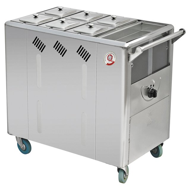 High efficiency and practical disinfection trolley for hospital hot towel warmer carts