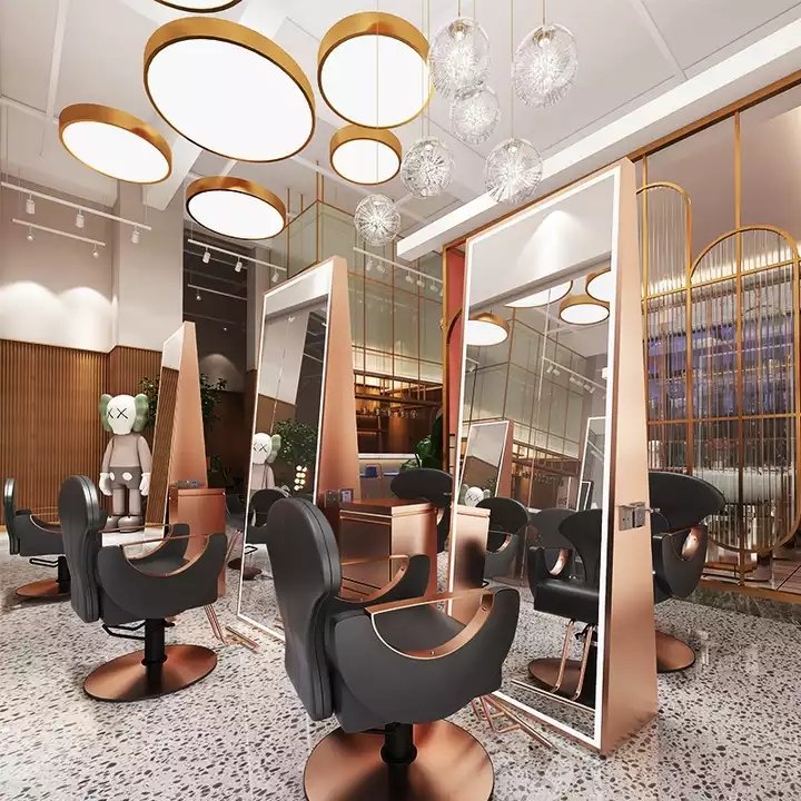 2024 YOUTAI Multi function salon furniture reclining barber chair adjustable golden barber chair beauty salon factory