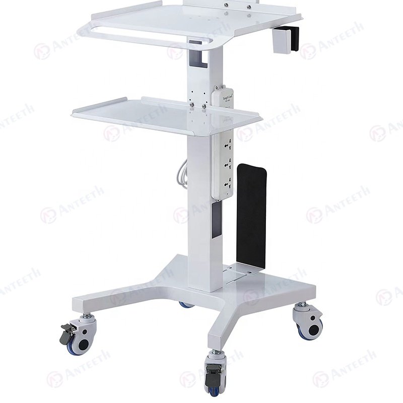 Dental Clinic Hospital Beauty Spa Trolley Cart Mobile Laptop Pallet Oral Scanner Holder Height Adjustment Trolley Carts