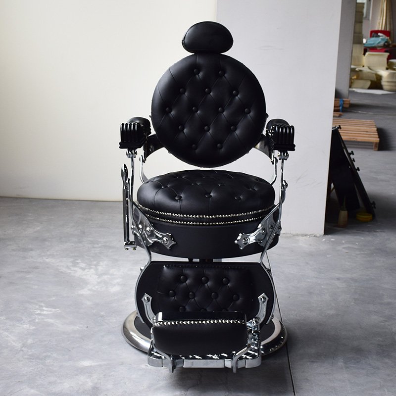 Professional Barber Chair with Hydraulic Lift Recline Footrest and Swivel Base for Comfort