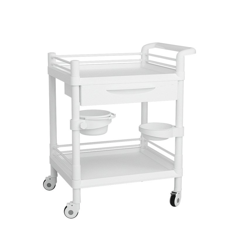 3-tier Rolling Utility Storage Shelves Multifunction Trolley Service Cart