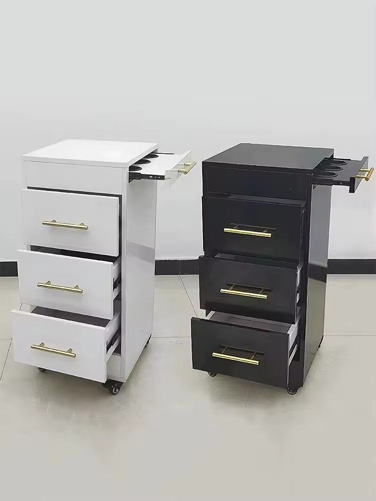 High Quality Hairdressing Beauty Salon Furniture Salon Movable Trolley With Ajustable Wheels