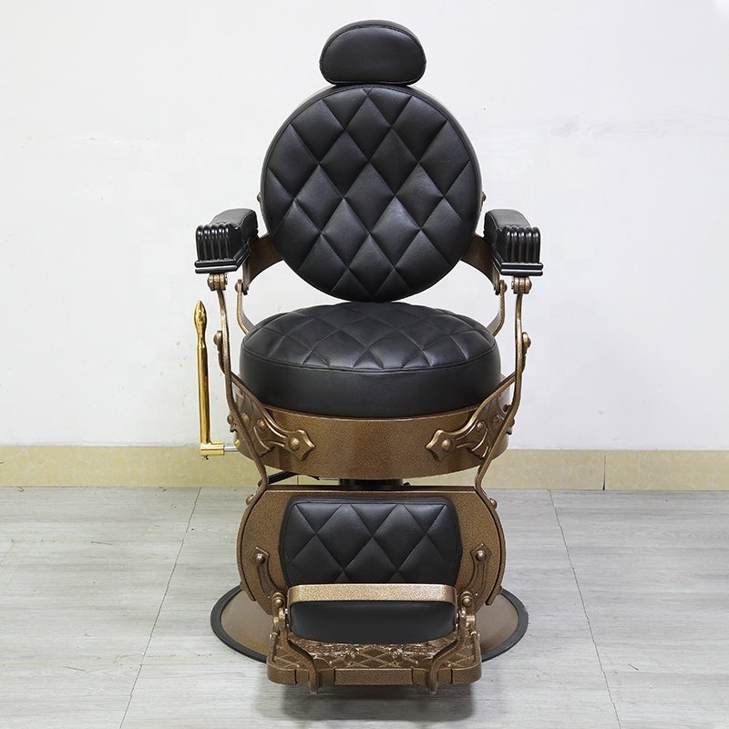 High Quality Vintage Old Style Barber Chair For men Shave Adjustable Recliner Chair