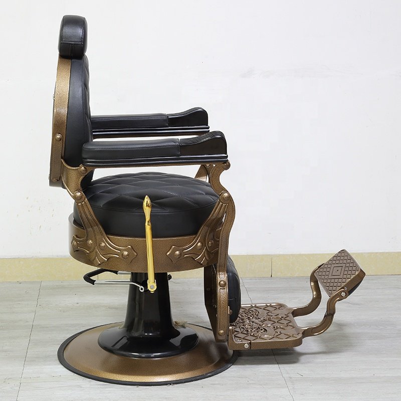 High Quality Vintage Old Style Barber Chair For men Shave Adjustable Recliner Chair
