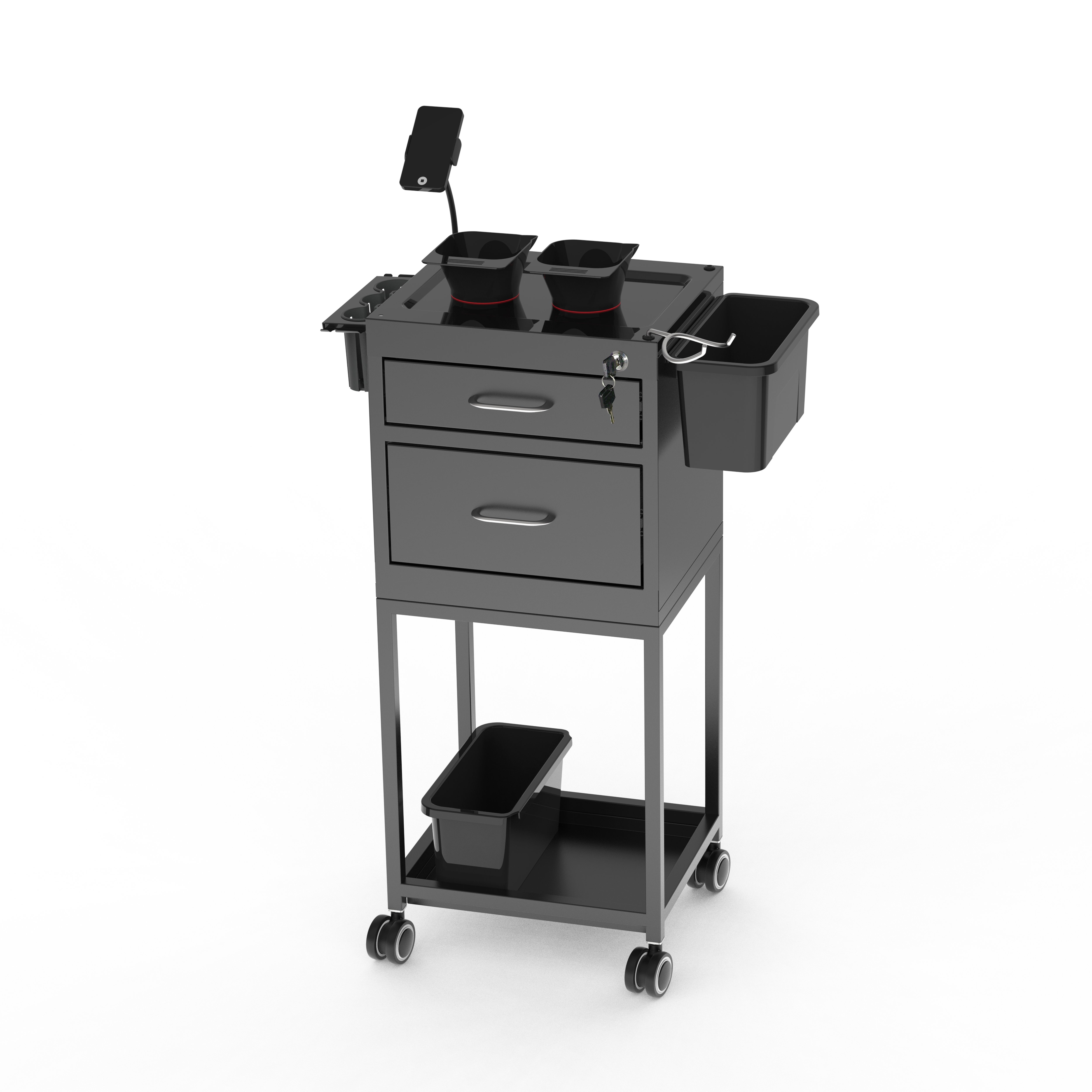 Beauty Salon Trolley Lockable Metal Trolley
