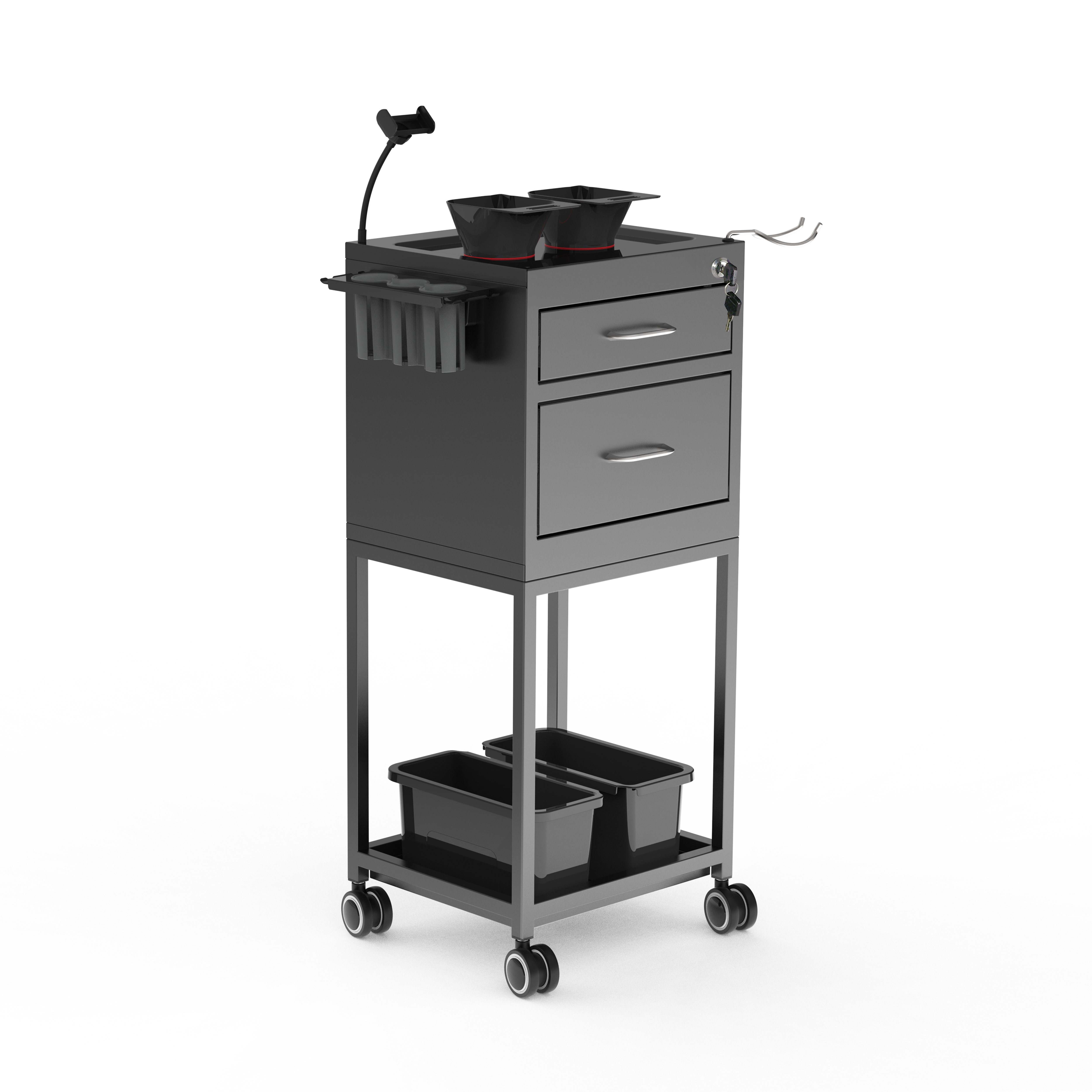 Beauty Salon Trolley Lockable Metal Trolley