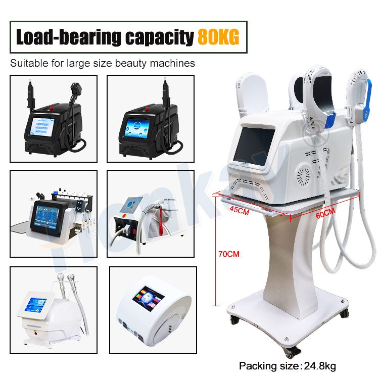 Movable Salon Trolley Cart with 4 Silent Wheels Car Beauty Salon Tool Car Hair Salon Trolley