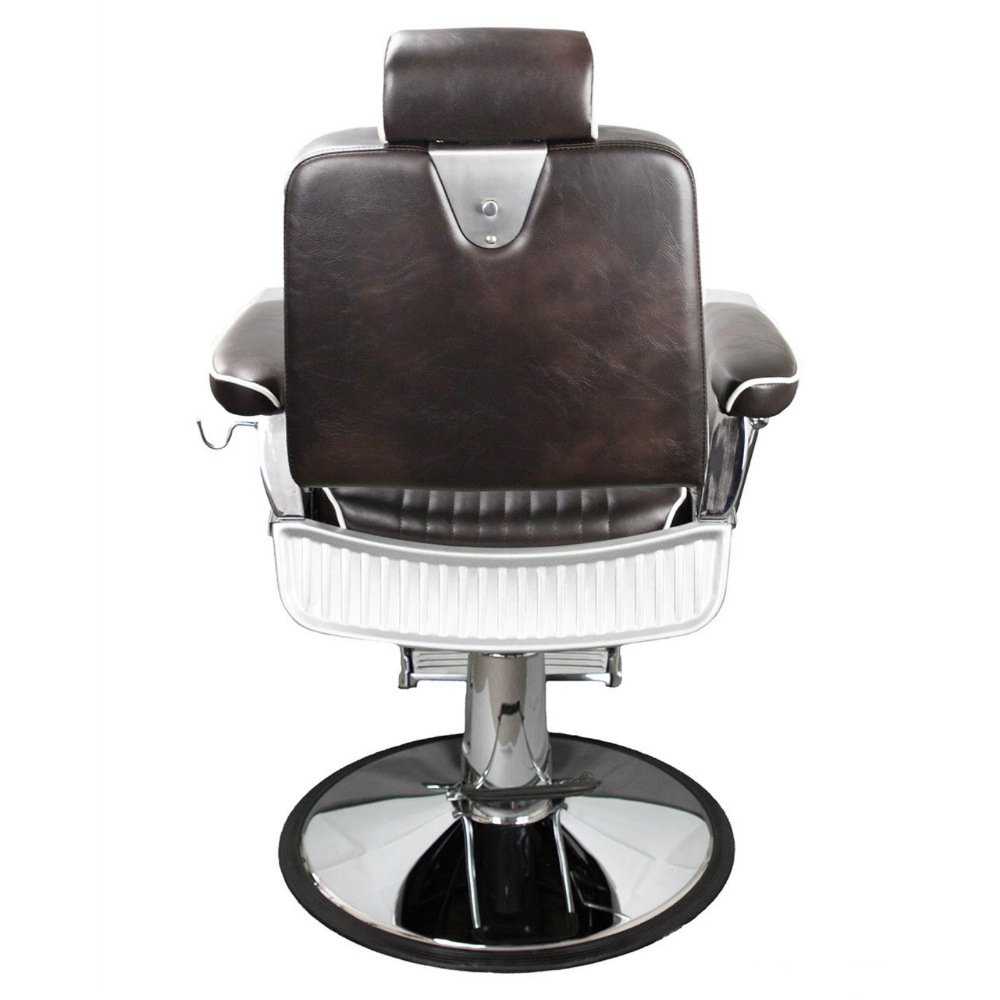 Modern High Quality Luxury Leather Black Beauty Hair Portable Barber Shop Metal Salon Men Barber Chair