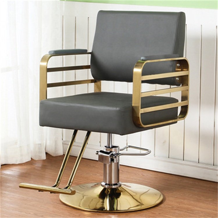 Siman High Quality Modern Salon Furniture Copper Washing Hair Cutting Styling Waxing Makeup Barber Chair