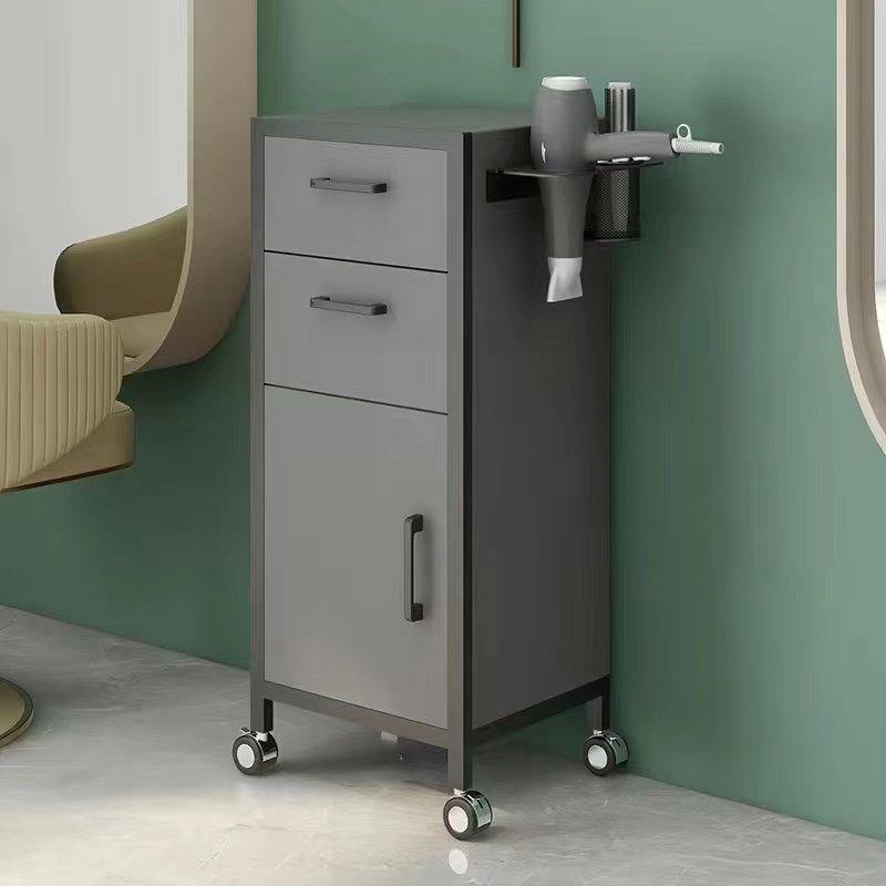 Net Red Hair Salon Tool Cabinet Hair Salon Tool Car Barber Shop Rack Beauty Salon Trolley Hair Cutting Small Cabinet