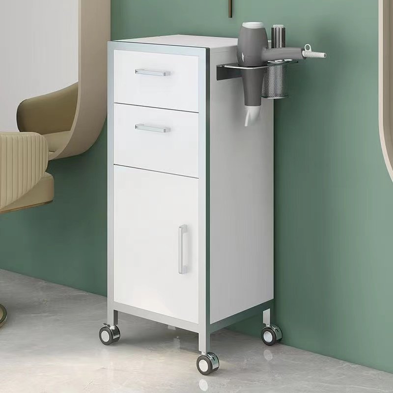 Net Red Hair Salon Tool Cabinet Hair Salon Tool Car Barber Shop Rack Beauty Salon Trolley Hair Cutting Small Cabinet