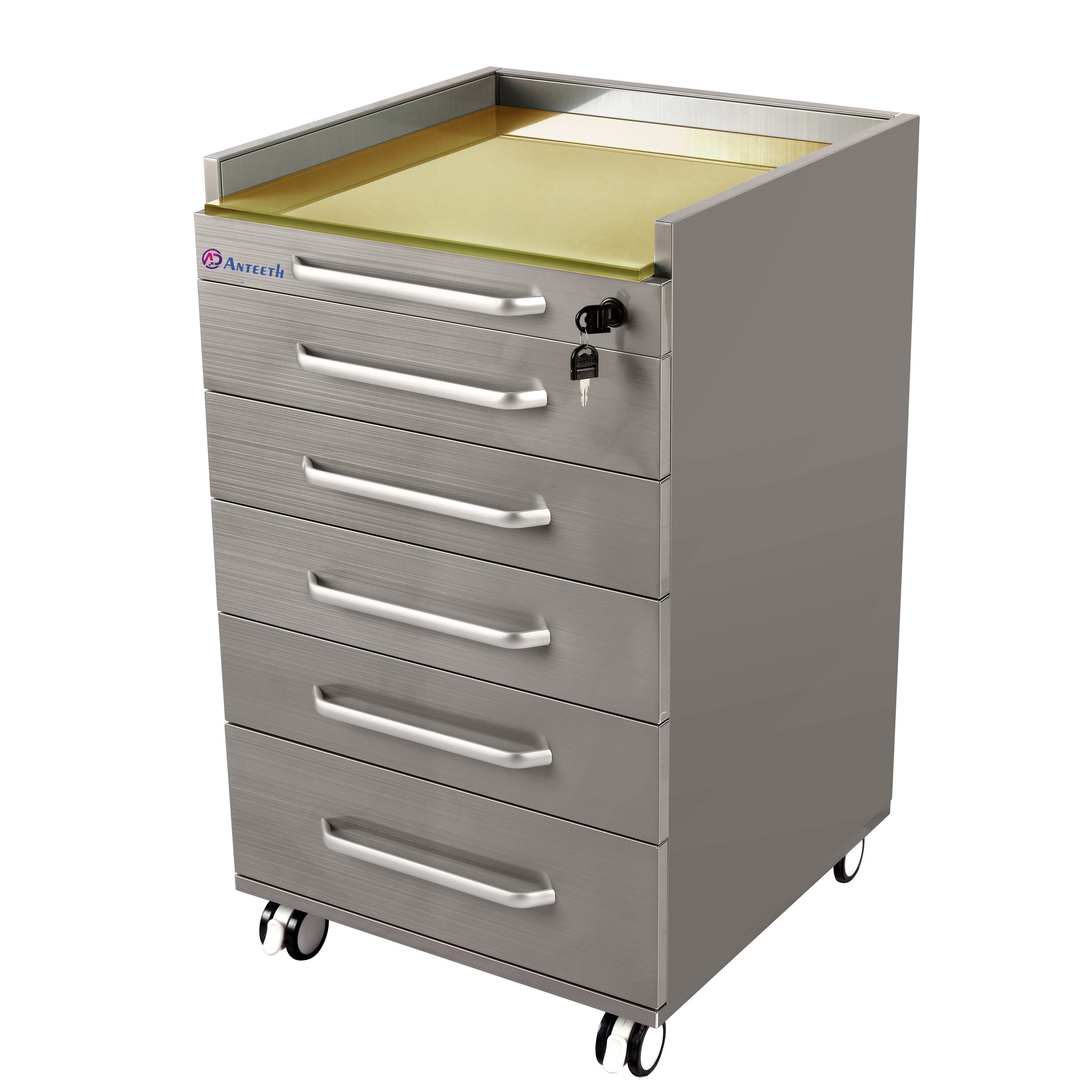 High Quality Medical Equipment Furniture Dental Mobile Trolley Customized Dental Cabinet Dental Clinic Cabinet with Drawers