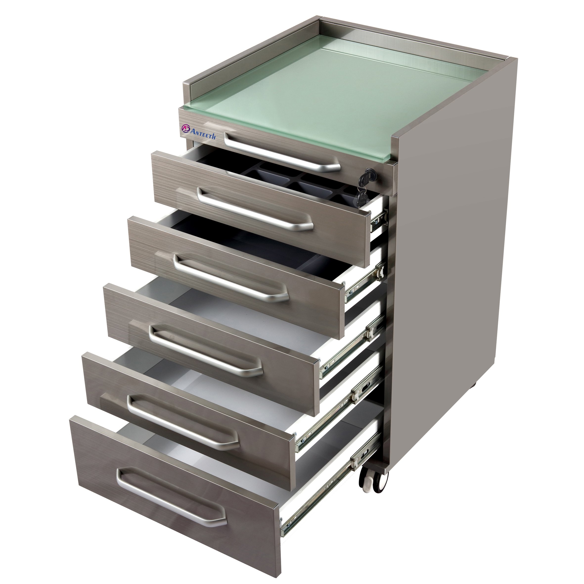 High Quality Medical Equipment Furniture Dental Mobile Trolley Customized Dental Cabinet Dental Clinic Cabinet with Drawers