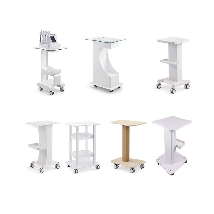 Factory Direct Sales Portable Salon Trolley Hairdressing Facial Beauty Trolley Cart Multi-function Hair Salon Equipment 4-wheels