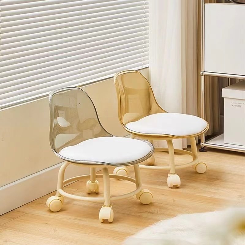 Kelly Hot Selling Transparent Universal Roller Slide Stool for Household and Children