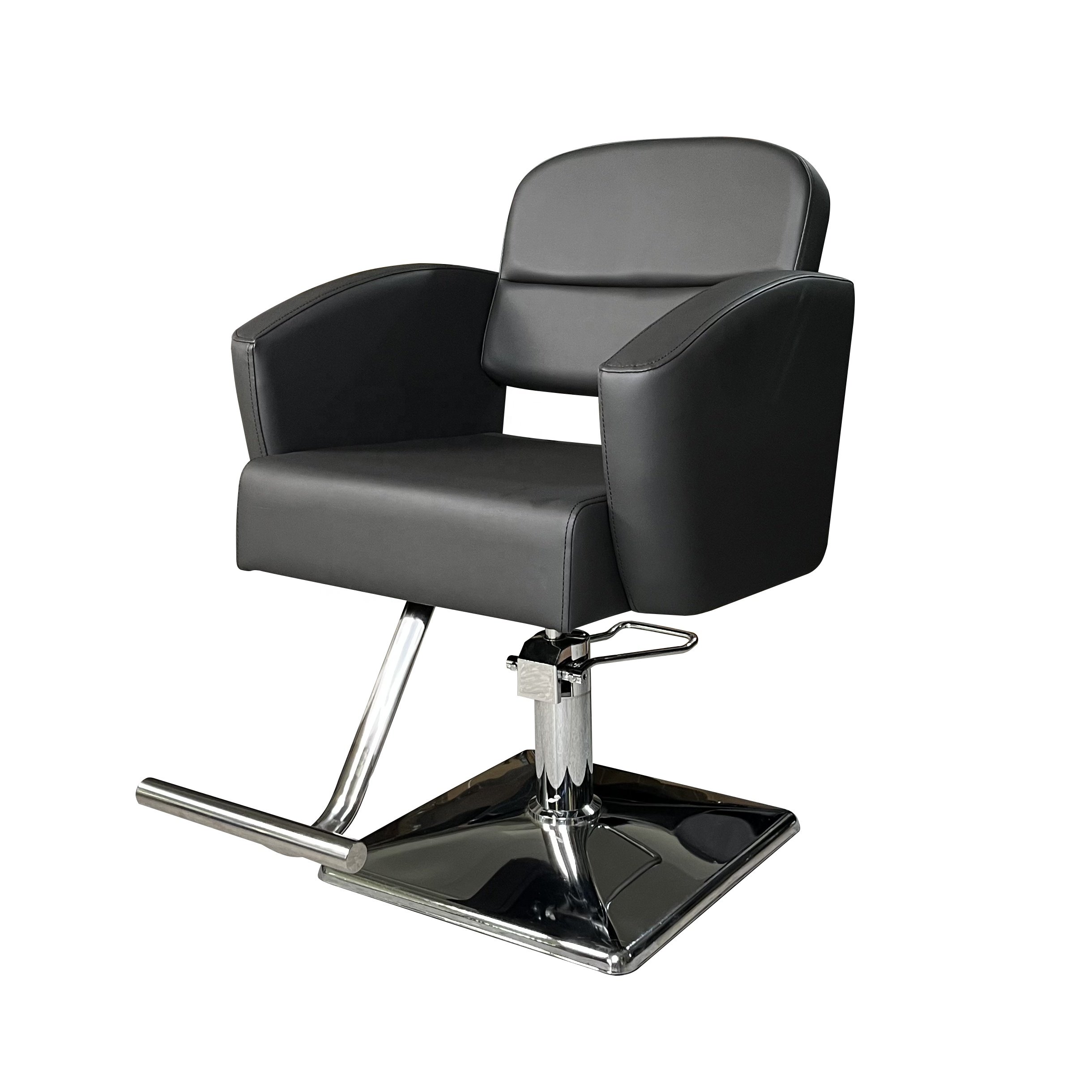 Hot Sale Hairdressing Black Vintage Hydraulic Barber Chair Salon Furniture Hairdressing Hair Cut Salon styling chairs