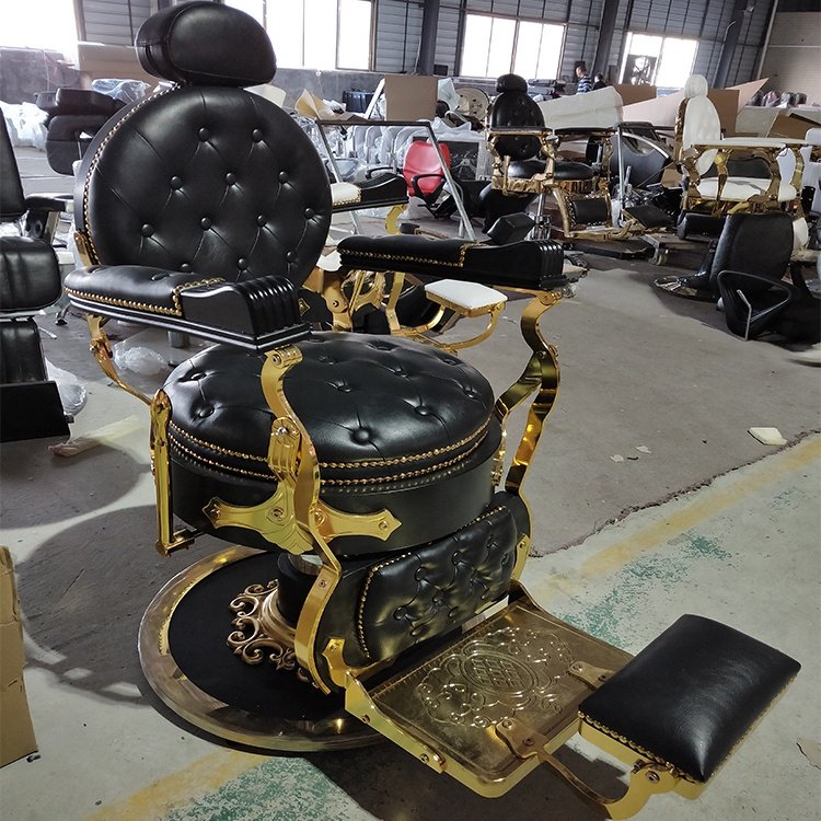 Kisen Salon furniture hydraulic haircut chair vintage classic barber chair for sale