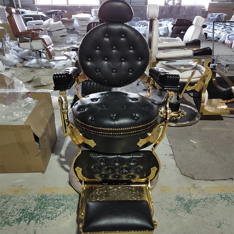 Kisen Salon furniture hydraulic haircut chair vintage classic barber chair for sale