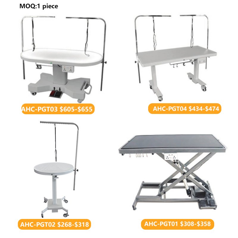 Veterinary animal hospital clinic salon pet dog stroller with grooming table trolley