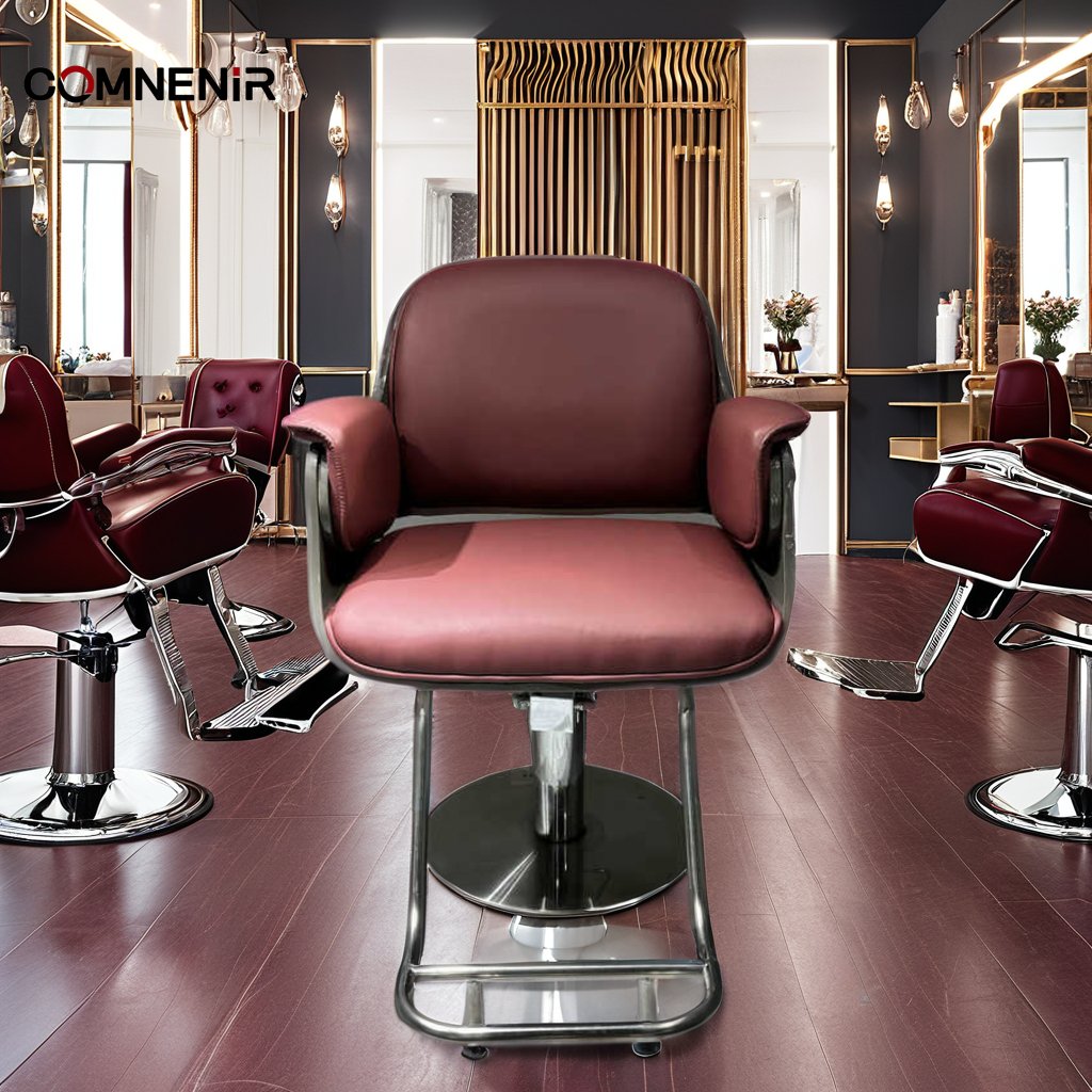Wholesale hairdressing chair stylish beauty salon equipment salon barber metal chair