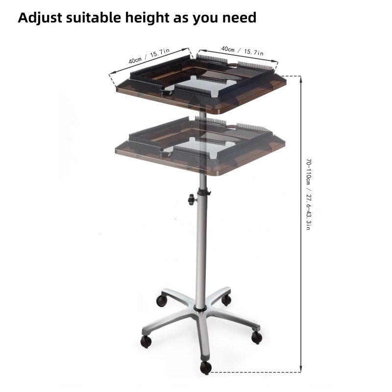 Removable Stainless Steel Plastic hair extension wig salon trolley hair extension holder