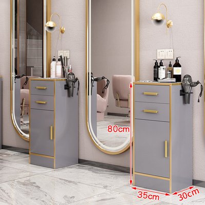 Wholesale cheap modern metal frame hair layer cart with dryer holders beauty barber salon trolley