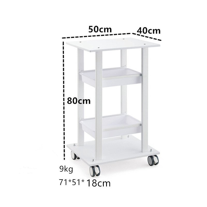 High quality 4 Wheels Beauty Rolling Pull Barber Cart Trolley Stand For Beauty Equipment Salon Beauty Trolley
