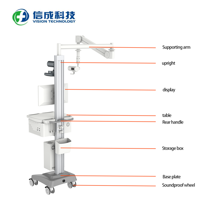 Arm equipment trolley Customizable Telemedicine Hospital Trolley