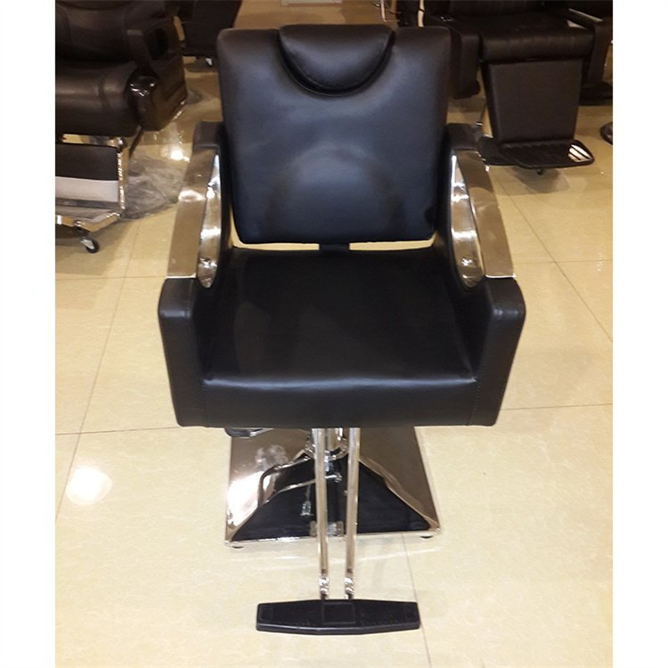 Siman Modern French Style Black Salon Office Hair Styling Furniture Swivel 360 Degree Adjustable Height Barber Chairs