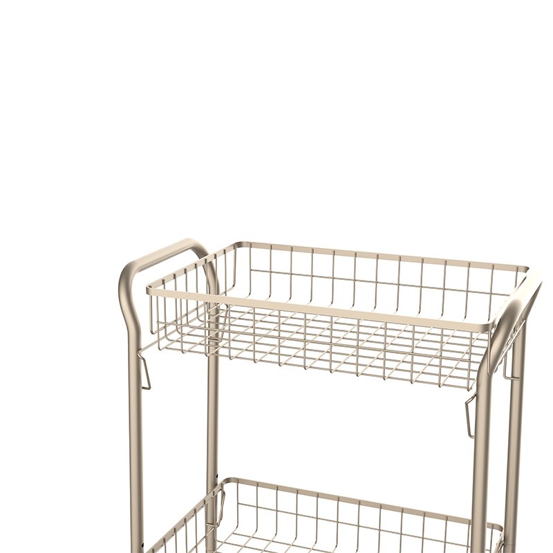 Modern Design Salon Make Up Utility Trolley 3 Tier Kitchen Storage Cart Mobile Storage Rack for Household