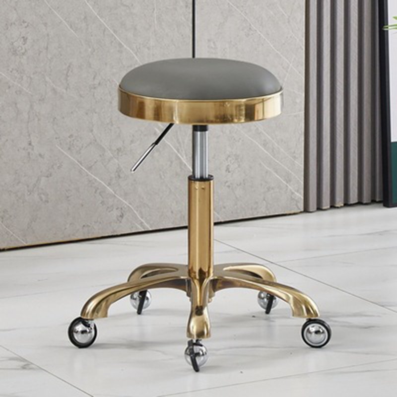 Wholesale shop home dental stool lift swivel metal stool hairdressing chair salon beauty barber stool with wheels