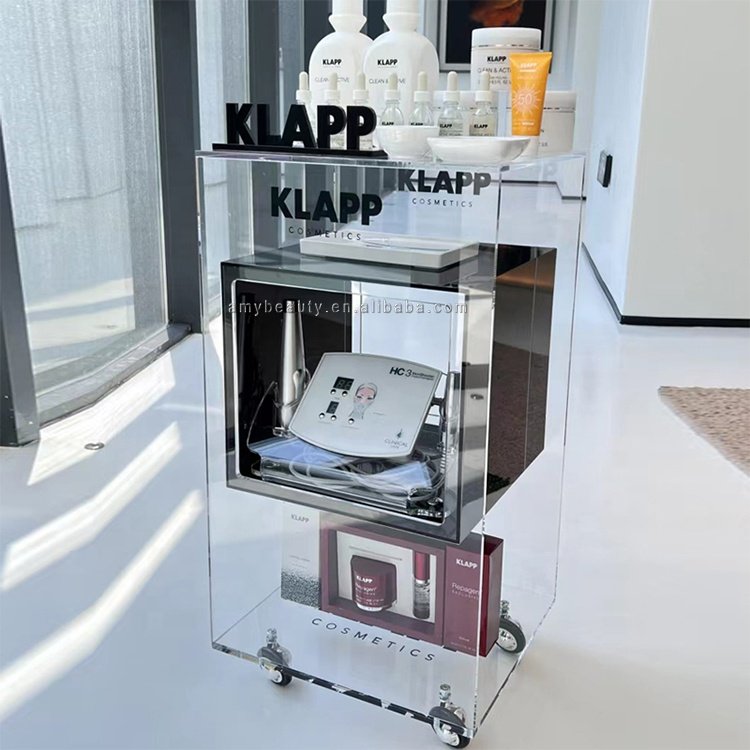 New Creative Design Luxury Salon Trolley Cosmetic instrument cart equipment cart With Wheels