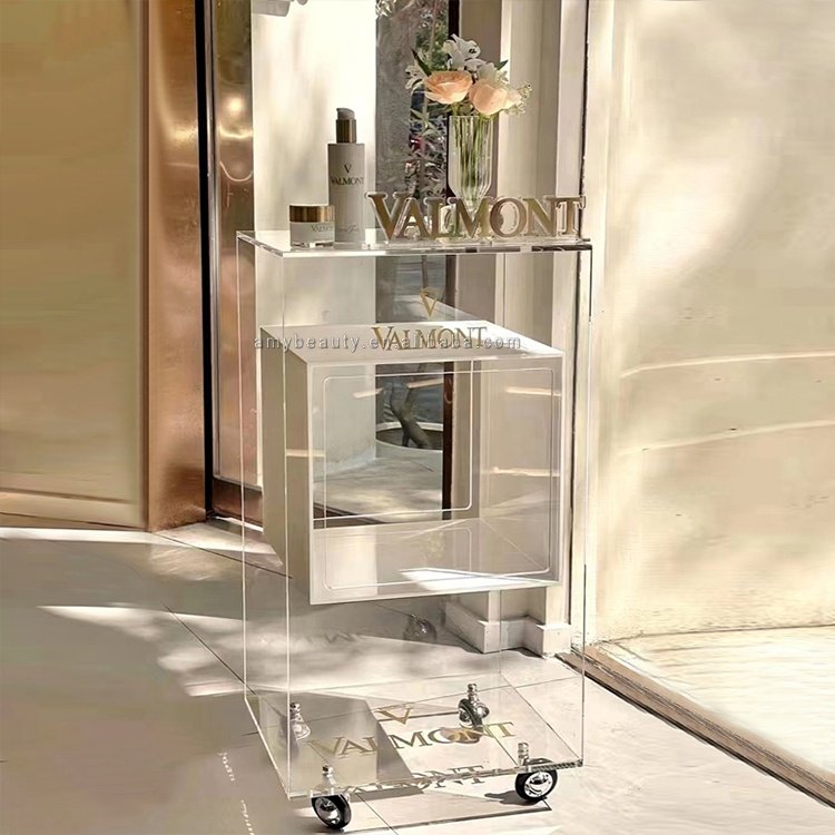 New Creative Design Luxury Salon Trolley Cosmetic instrument cart equipment cart With Wheels