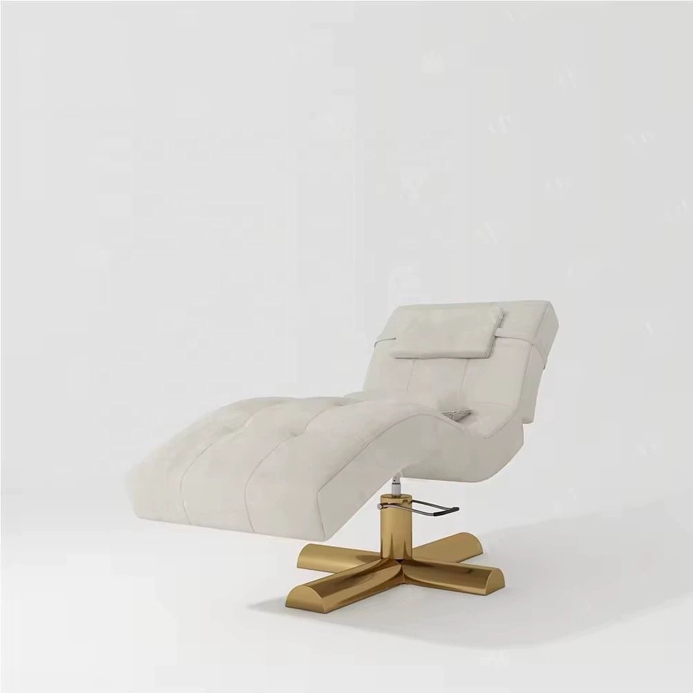 gold curved lash bed massage table bed electric facial bed ZY-3049