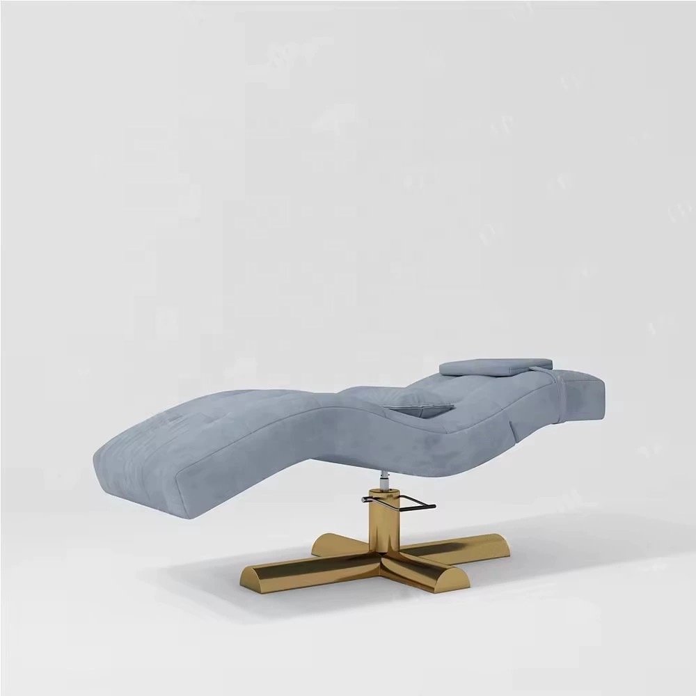 gold curved lash bed massage table bed electric facial bed ZY-3049