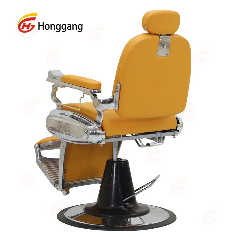 best selling orange black professional vintage hydraulic pump hair salon barber shop chair for men