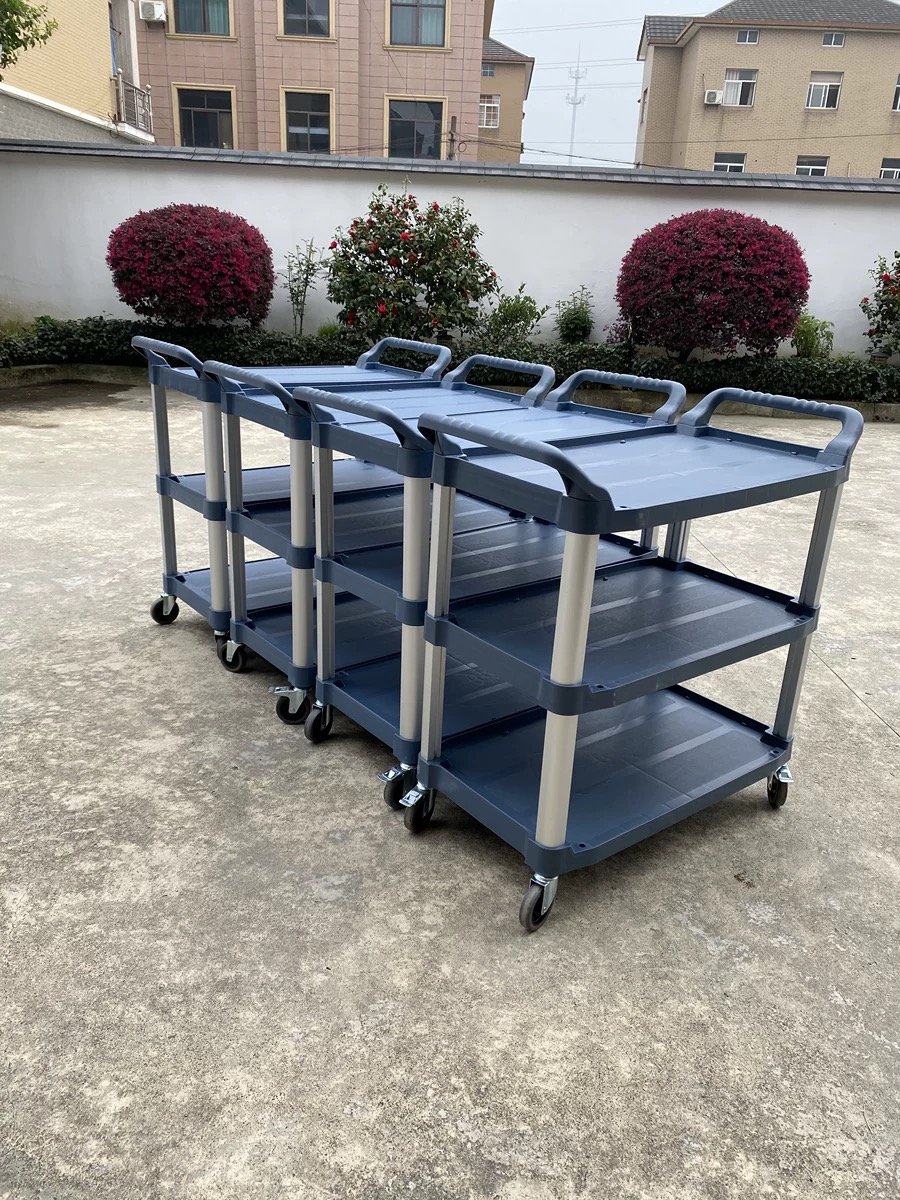 Salon Black Equipment Cart Trolley Mobile Home Dolly Service Trolley