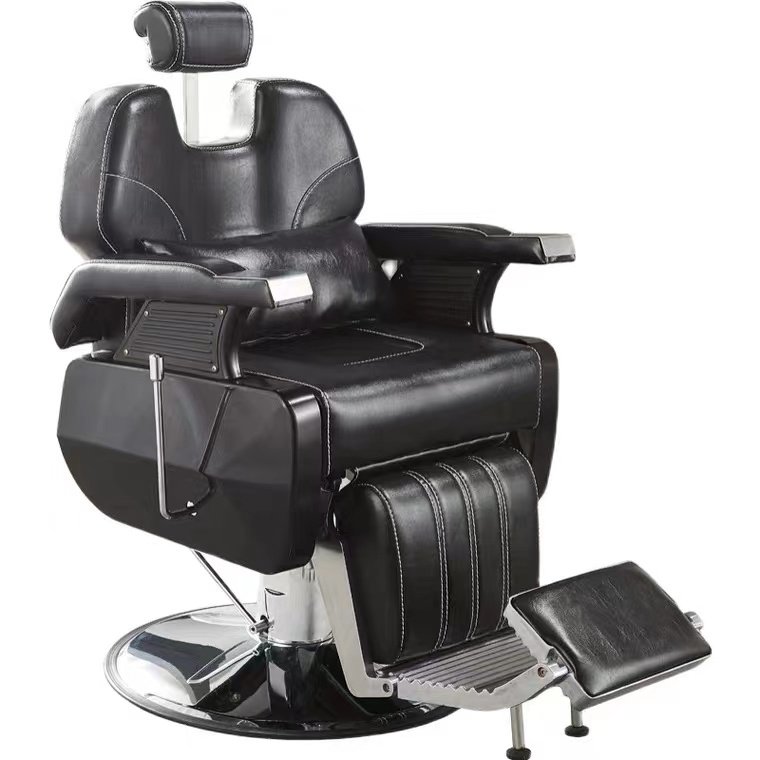 Hot Sale Antique Heavy Duty Hydraulic Stainless Steel Vintage Beauty Furniture Styling Hair Salon Barber Chair