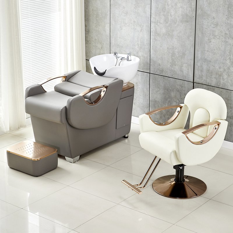 Hot selling modern salon chair Antique Style Gold Barber Shop Hair Styling Chair Salon Barber Chair For Sale