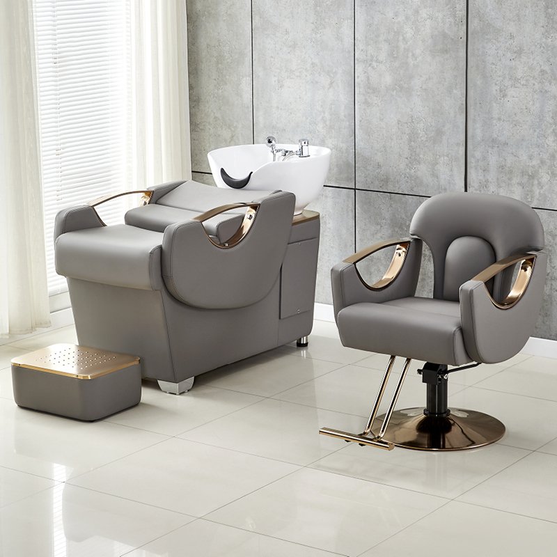 Hot selling modern salon chair Antique Style Gold Barber Shop Hair Styling Chair Salon Barber Chair For Sale