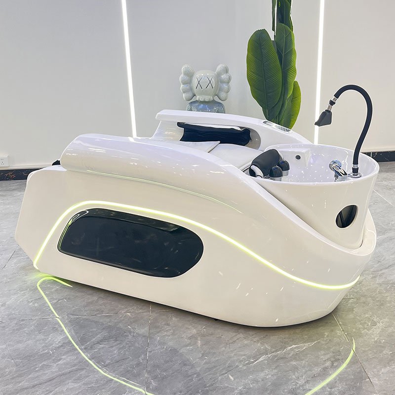 Modern Hair Salon Furniture Equipment Barbershop Electric Massage Shampoo Chair Wash Hair Shampoo Beds