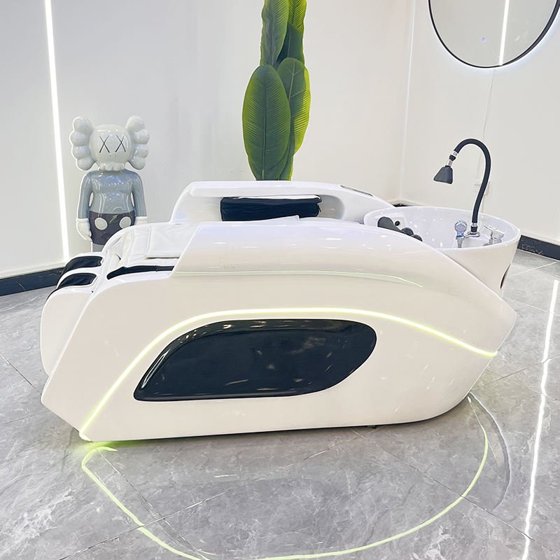 Modern Hair Salon Furniture Equipment Barbershop Electric Massage Shampoo Chair Wash Hair Shampoo Beds