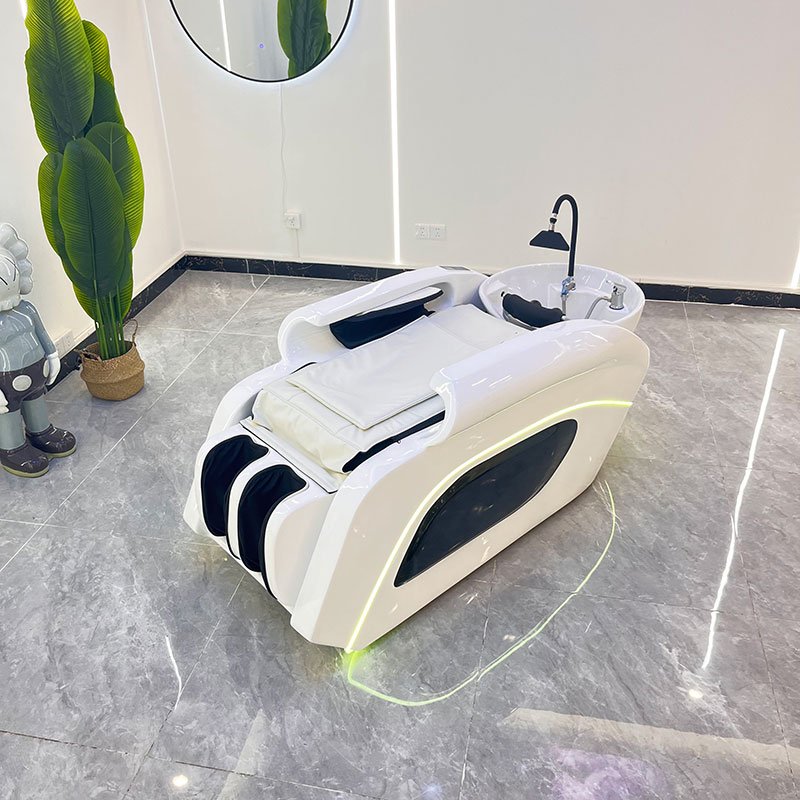 Modern Hair Salon Furniture Equipment Barbershop Electric Massage Shampoo Chair Wash Hair Shampoo Beds